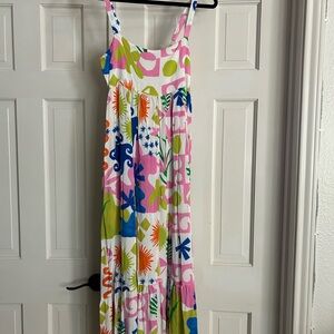Colorful Patterned Maxi Dress